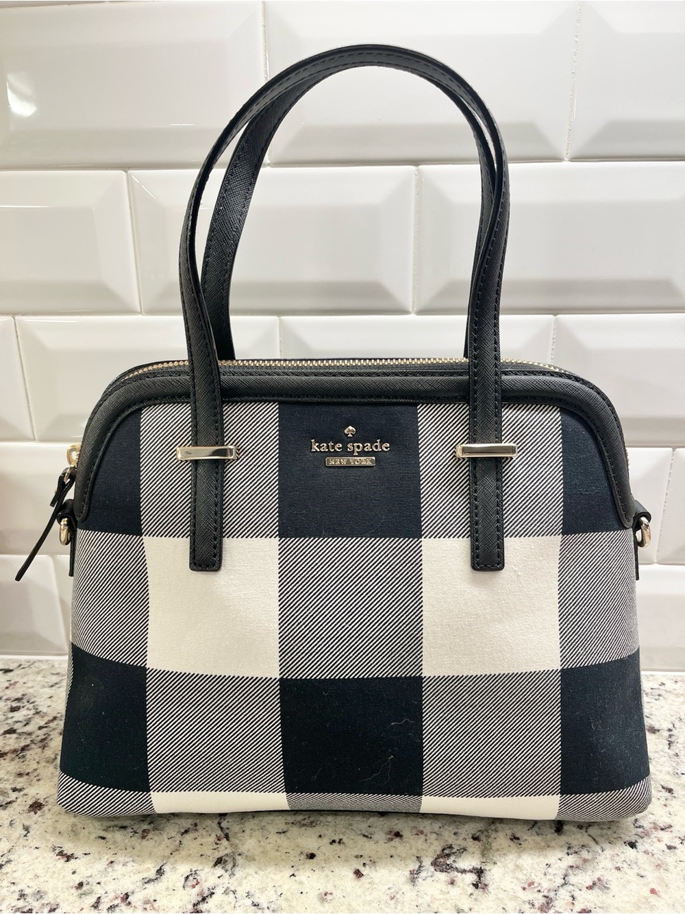 Kate Spade Cameron Street Plaid Margot Bag EUC